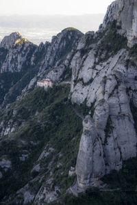 Montserrat mountain range in catalonia near barcelona