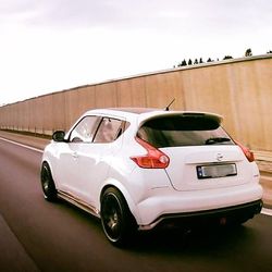 View of car on road