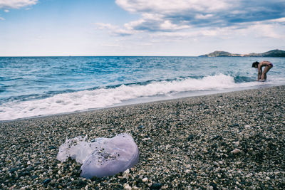 Scenic view of sea against sky