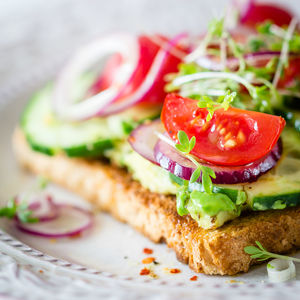 Close-up of served food