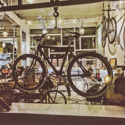 Bicycles in store
