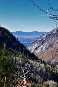 White pine lake trail salt lake valley in little cottonwood canyon, wasatch rocky mountain utah