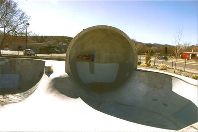 Close-up of swimming pool against clear sky