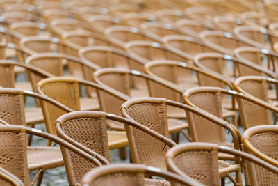 Close-up of wicker basket