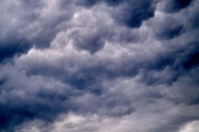 Low angle view of storm clouds in sky