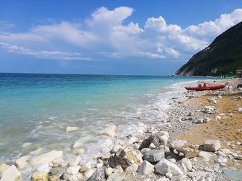 Scenic view of sea against sky