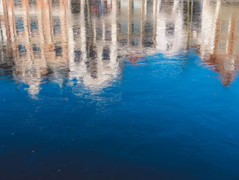 High angle view of swimming pool