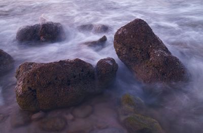 Rocks on sea shore