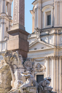 Low angle view of historical building