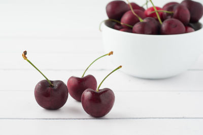 Close-up of apples in bowl