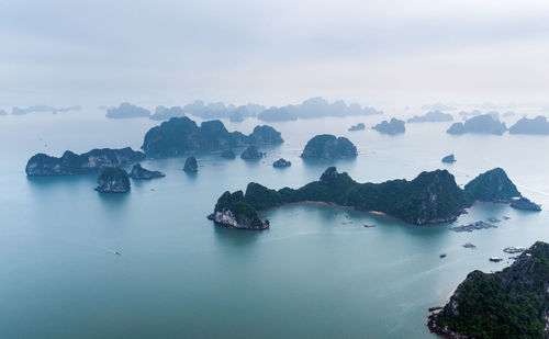 Panoramic view of sea against sky