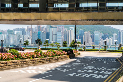 Tsim sha tsui east street scene, kowloon, hong kong