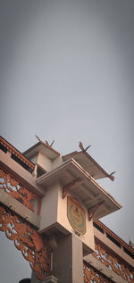 Low angle view of traditional building against sky