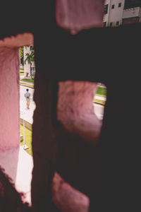 View of people in the dark