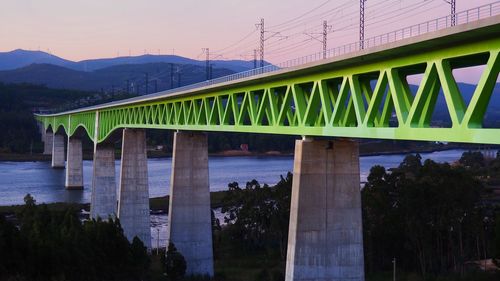 Low angle view of bridge against sky