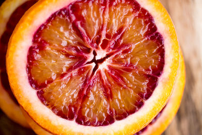 Close-up of blood orange 