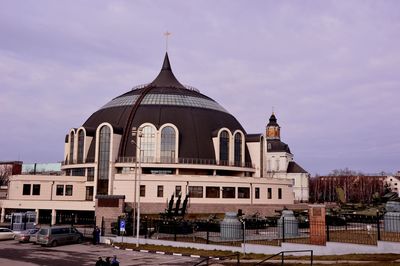 Exterior of buildings against sky in city