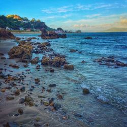 Scenic view of sea against sky