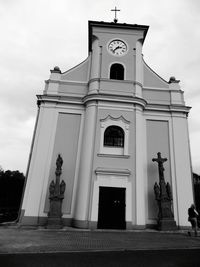 Low angle view of church against sky