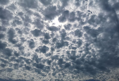 Low angle view of clouds in sky