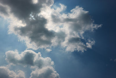 Low angle view of clouds in sky