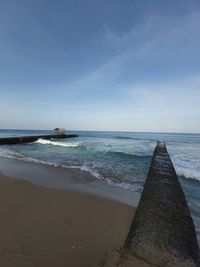 Scenic view of sea against sky