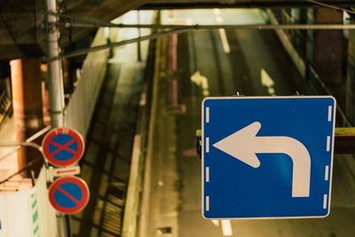 Low angle view of road sign