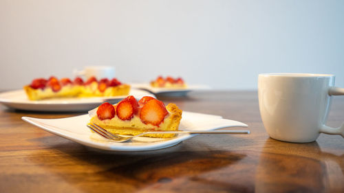 Breakfast on table