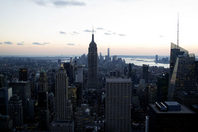 High angle view of cityscape