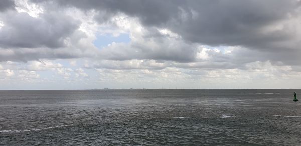 Panoramic view of sea against sky
