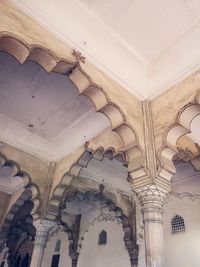 Low angle view of ceiling of building