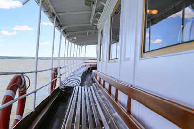 View of ship in sea