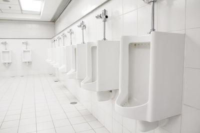 Interior of empty bathroom