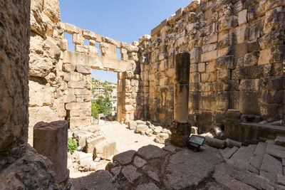 View of old ruins