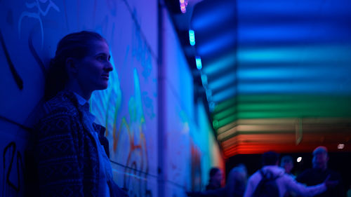 Young woman looking away