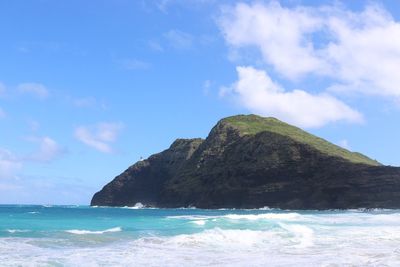 Scenic view of sea against sky