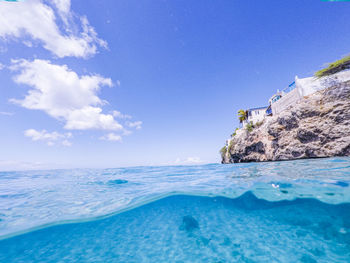 Scenic view of sea against sky