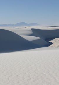 Gypsum sand dunes in white sands national park