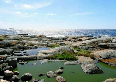 Scenic view of sea against sky