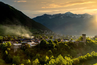 The most beautiful village ii mestia georgia 