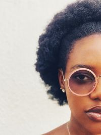 Close-up portrait of a young woman