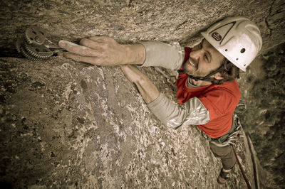 Close-up of woman standing in pond