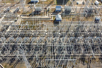 Aerial view of power station