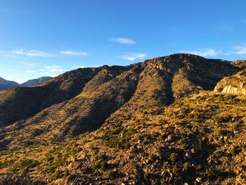 Scenic view of mountain against sky