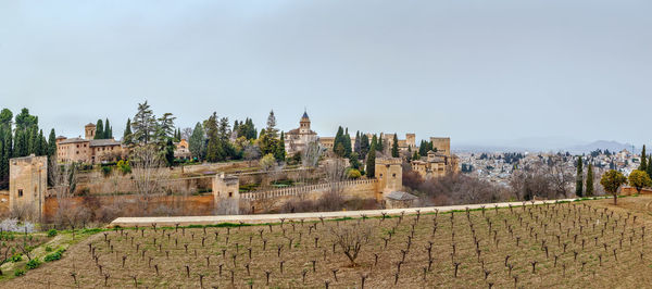 View of fort against clear sky