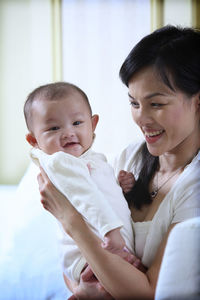 Portrait of mother and daughter