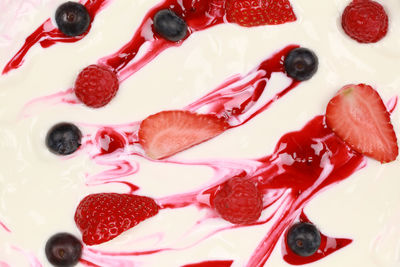 Full frame shot of strawberries