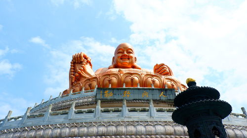 Low angle view of temple