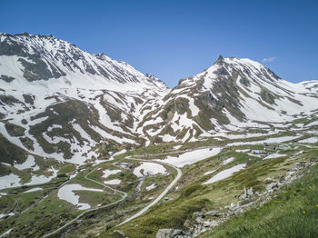 The top of the nufenenpass