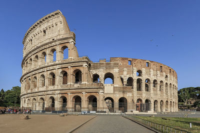 View of historical building against clear sky